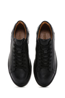 Erkek Siyah Deri Sneaker | Derimod Erkek Siyah Deri Sneaker | Derimod