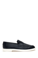 Erkek Lacivert Deri Loafer | Derimod Erkek Lacivert Deri Loafer | Derimod