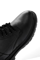 Men's Black Zippered Casual Leather Boots | Derimod Men's Black Zippered Casual Leather Boots | Derimod