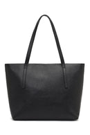 Women's Black Leather Classic Shoulder Bag | Derimod Women's Black Leather Classic Shoulder Bag | Derimod