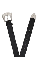Unisex Black Leather Belt | Derimod Unisex Black Leather Belt | Derimod