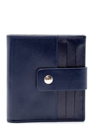 Men's Navy Blue Leather Wallet | Derimod Men's Navy Blue Leather Wallet | Derimod