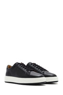 Men's Black Thick Sole Lace Up Leather Sneaker | Derimod Men's Black Thick Sole Lace Up Leather Sneaker | Derimod
