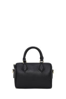 Woman Black Long-Strap Leather Shoulder Bag | Derimod Woman Black Long-Strap Leather Shoulder Bag | Derimod