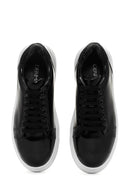 Kadın Siyah Rugan Kalın Tabanlı Sneaker | Derimod Kadın Siyah Rugan Kalın Tabanlı Sneaker | Derimod