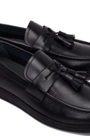 Male Black Tasselled Leather Casual Loafer | Derimod Male Black Tasselled Leather Casual Loafer | Derimod