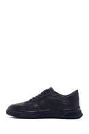 Erkek Lacivert Deri Sneaker | Derimod Erkek Lacivert Deri Sneaker | Derimod