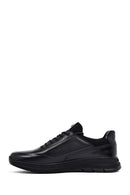 Erkek Siyah Bağcıklı Deri Casual Sneaker | Derimod Erkek Siyah Bağcıklı Deri Casual Sneaker | Derimod