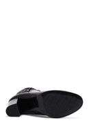 Women's Black Buckle Thick Heeled Classic Boots | Derimod Women's Black Buckle Thick Heeled Classic Boots | Derimod