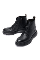 Men's Black Leather Boots | Derimod Men's Black Leather Boots | Derimod