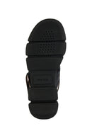 Geox Women's Black Lisbona Leather Sandals | Derimod Geox Women's Black Lisbona Leather Sandals | Derimod