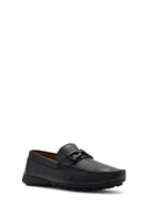 Men's Black Buckled Leather Loafer | Derimod Men's Black Buckled Leather Loafer | Derimod