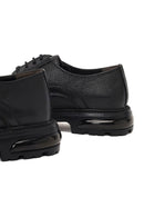 Men's Black Lace-Up Thick-Soled Leather Casual Shoe | Derimod Men's Black Lace-Up Thick-Soled Leather Casual Shoe | Derimod