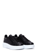 Kadın Siyah Taşlı Kalın Tabanlı Sneaker | Derimod Kadın Siyah Taşlı Kalın Tabanlı Sneaker | Derimod