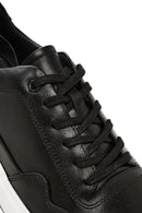 Men's Black Lace-up Leather Sneaker | Derimod Men's Black Lace-up Leather Sneaker | Derimod