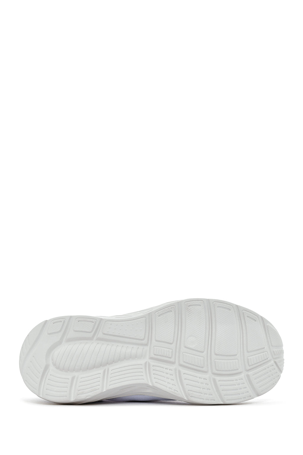 Kadın Beyaz Bağcıklı Kalın Tabanlı Sneaker