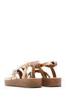 Women's Pink Ankle Strap Metallic Sandals | Derimod Women's Pink Ankle Strap Metallic Sandals | Derimod