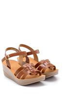 Women's Crocodile Patterned Sandals | Derimod Women's Crocodile Patterned Sandals | Derimod
