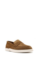 Men's Tan Suede Leather Casual Loafer | Derimod Men's Tan Suede Leather Casual Loafer | Derimod