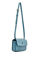 Women's Blue Printed Long Strap Crossbody Bag | Derimod Women's Blue Printed Long Strap Crossbody Bag | Derimod