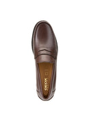 Geox Men's Brown New Damon Leather Loafer | Derimod Geox Men's Brown New Damon Leather Loafer | Derimod