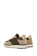 Men's Mink Lace-up Leather Sneaker | Derimod Men's Mink Lace-up Leather Sneaker | Derimod