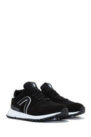 Men's Black Suede Leather Sneaker | Derimod Men's Black Suede Leather Sneaker | Derimod