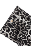 Women's Black Leopard Wallet | Derimod Women's Black Leopard Wallet | Derimod