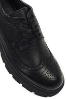 Men's Black Lace-Up Leather Casual Shoes | Derimod Men's Black Lace-Up Leather Casual Shoes | Derimod