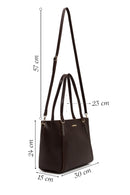 Woman Brown Long-Strap Classic Shoulder Bag | Derimod Woman Brown Long-Strap Classic Shoulder Bag | Derimod