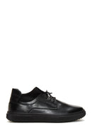 Erkek Siyah Deri Casual Sneaker | Derimod Erkek Siyah Deri Casual Sneaker | Derimod