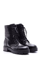 Women's Lace-up Leather Boots | Derimod Women's Lace-up Leather Boots | Derimod