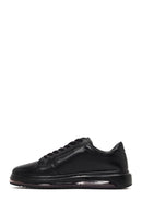 Male Black Lace-Up Leather Sneaker | Derimod Male Black Lace-Up Leather Sneaker | Derimod