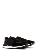 Erkek Siyah Süet Detaylı Sneaker | Derimod Erkek Siyah Süet Detaylı Sneaker | Derimod