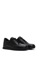 Erkek Siyah Deri Casual Sneaker | Derimod Erkek Siyah Deri Casual Sneaker | Derimod