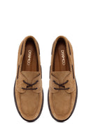 Woman Camel Lace-up Suede Casual Shoes | Derimod Woman Camel Lace-up Suede Casual Shoes | Derimod