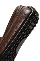 Men's Leather Printed Loafer | Derimod Men's Leather Printed Loafer | Derimod