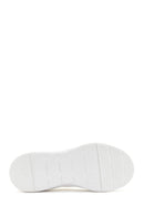 Derimod Zero Women's White Lace-Up Thick Soled Fabric Sneaker | Derimod Derimod Zero Women's White Lace-Up Thick Soled Fabric Sneaker | Derimod