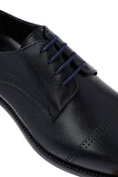 Men's Navy Blue Lace-Up Leather Classic Shoes | Derimod Men's Navy Blue Lace-Up Leather Classic Shoes | Derimod