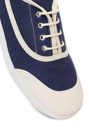 Kadın Mavi Bağcıklı Jean Deri Sneaker | Derimod Kadın Mavi Bağcıklı Jean Deri Sneaker | Derimod
