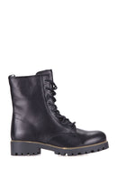 Lace-Up Women's Leather Boots | Derimod Lace-Up Women's Leather Boots | Derimod