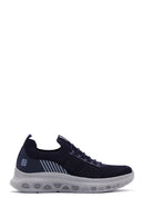 Derimod Zero Men's Navy Blue Lace-Up Thick Sole Sneaker | Derimod Derimod Zero Men's Navy Blue Lace-Up Thick Sole Sneaker | Derimod