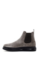 Men's Mink Thick Soled Suede Leather Casual Chelsea Boots | Derimod Men's Mink Thick Soled Suede Leather Casual Chelsea Boots | Derimod