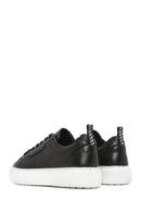 Erkek Siyah Bağcıklı Deri Sneaker | Derimod Erkek Siyah Bağcıklı Deri Sneaker | Derimod