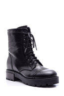 Women's Lace-up Leather Boots | Derimod Women's Lace-up Leather Boots | Derimod
