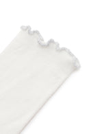Women's White Cotton Socks | Derimod Women's White Cotton Socks | Derimod