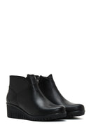 Women's Leather Wedge Heeled Boots | Derimod Women's Leather Wedge Heeled Boots | Derimod