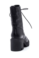 Women's Leather Zippered Heeled Boots | Derimod Women's Leather Zippered Heeled Boots | Derimod