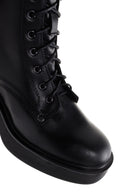 Women's Black Leather Heeled Boots | Derimod Women's Black Leather Heeled Boots | Derimod