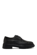 Men's Black Lace-Up Thick-Soled Leather Casual Shoe | Derimod Men's Black Lace-Up Thick-Soled Leather Casual Shoe | Derimod